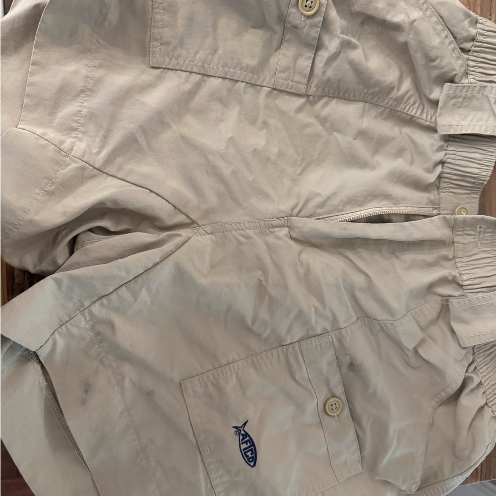 AFTCO Tan Cargo Shorts with Elastic Waist